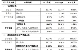 中国铀业冲刺A股铀业唯一标的：规模大、业绩稳