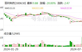 2023年年报姗姗来迟 普利制药涉信披违规被证监会备案复牌首日20CM跌停