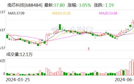南芯科技大宗买卖业务成交484.21万元 买方为机构专用席位