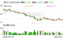 贵州三力股东拟合计减持不超4%股份