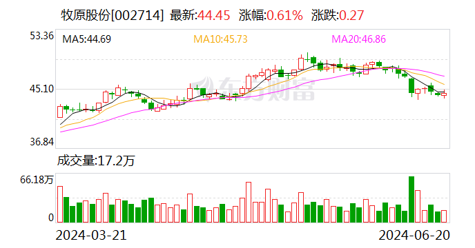 牧原股份：控股股东限售股解禁 如今没有减持筹划
 时时快讯