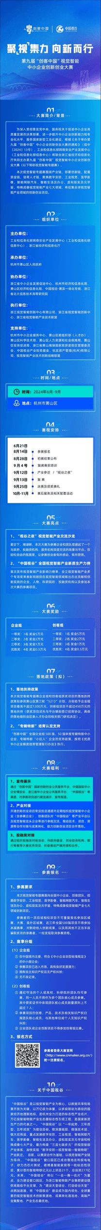 超燃征集！第九届“创客中国”视觉智能中小企业创新创业大赛等你来战！ 时时快讯